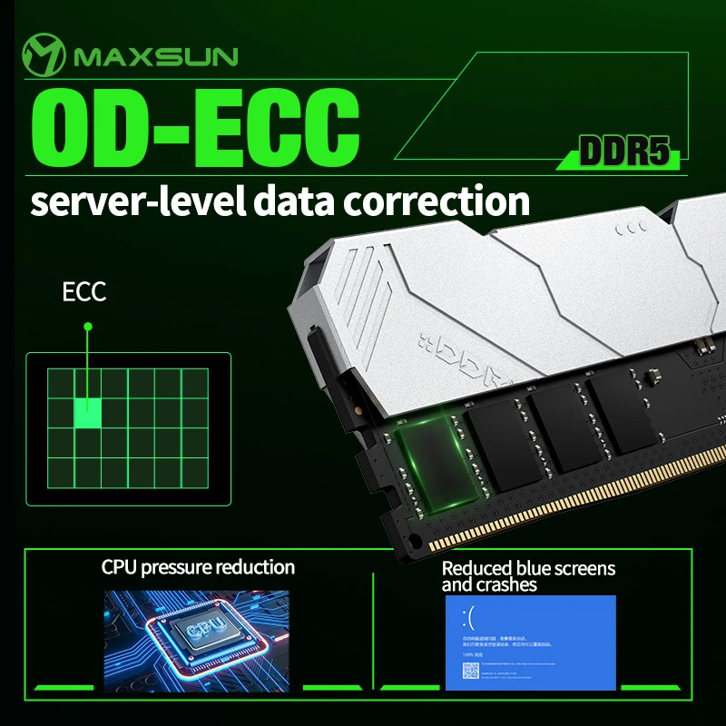 MAXSUN Heatsink Memoria RAM DD - Ddr5 6000Mhz ulasan dan harga