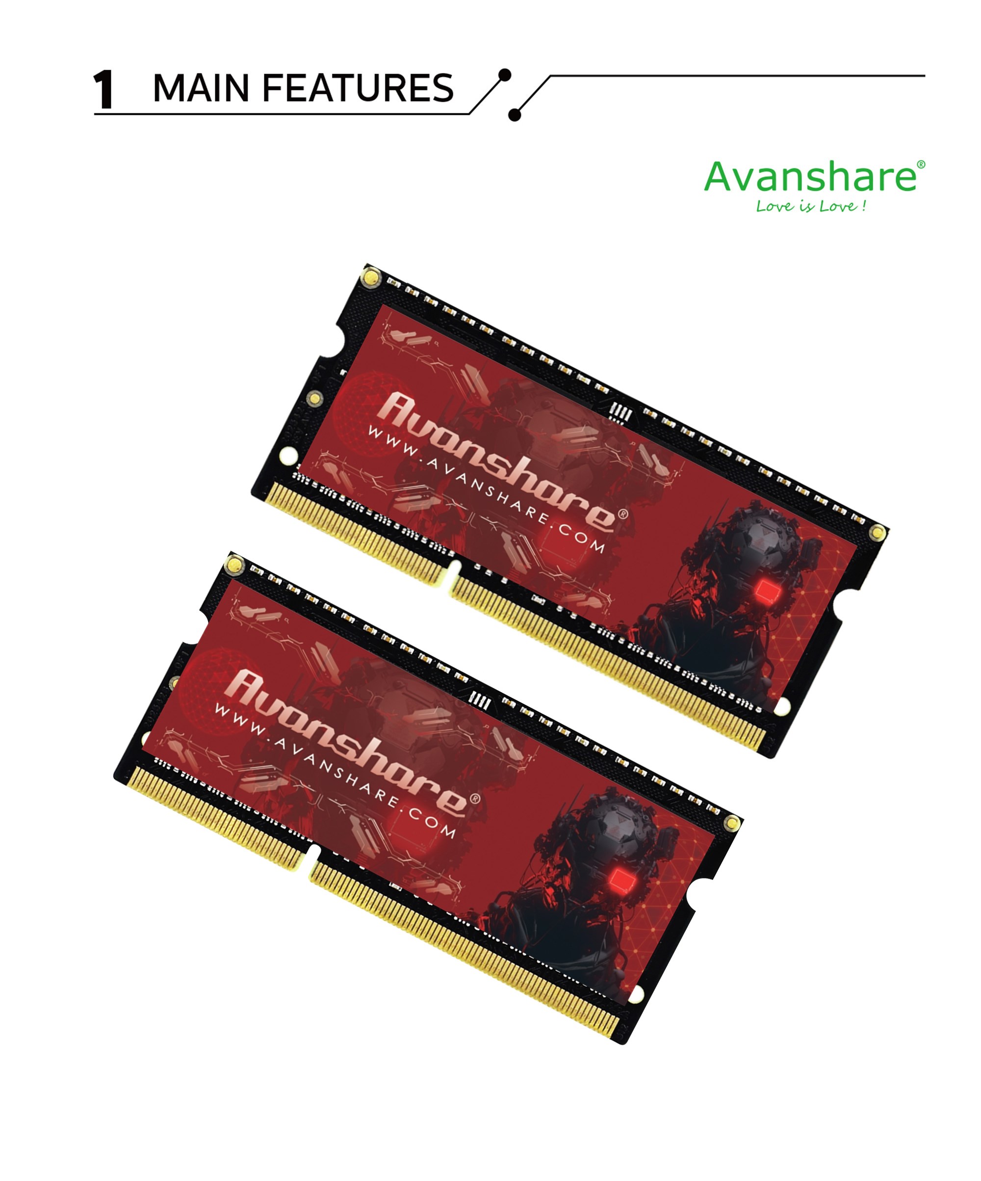 Avanshare Ram Memory DDR5 DDR4 - Ddr5 32Gb ulasan dan harga
